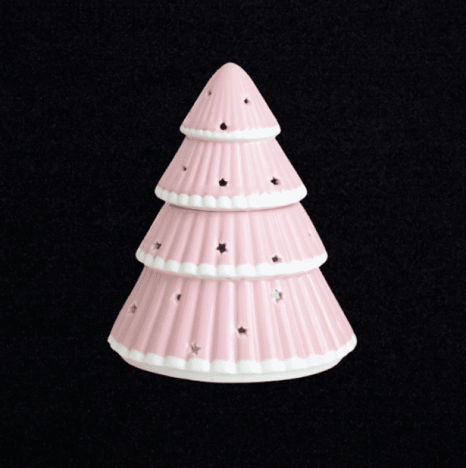 Le brûleur - Sapin de Noël rose