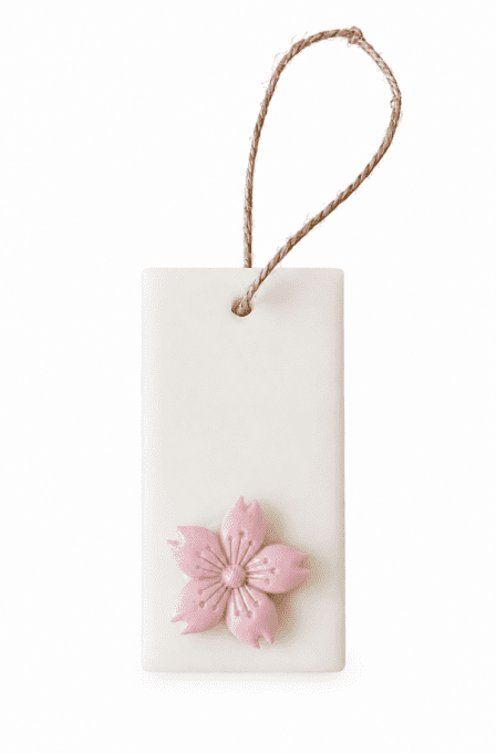 La suspension rectangle - Fleur de cerisier 